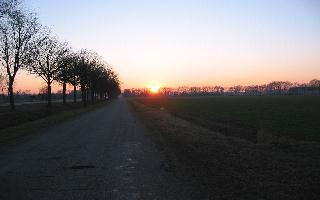 Zonsondergang in Zieuwent